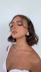 עגיל פרלה פנינה לכלות