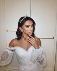 עגיל מניפה קריסטל