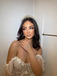 כתר פנינים בשילוב פרחי קריסטל