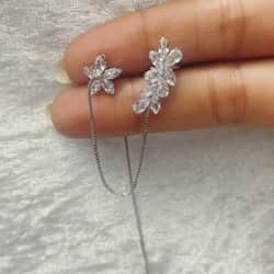 עגיל שרשרת דגם קורל