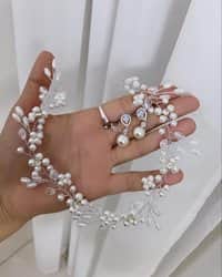 נזר פנינים וקריסטל