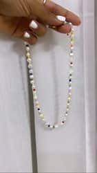 שרשרת פנינה צבעונית