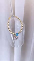 צמיד אותיות מוזהב