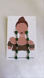 עגיל אדל נופל ירוק